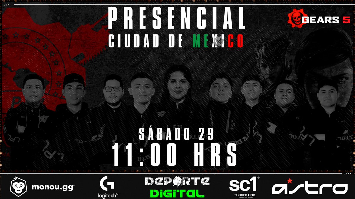 Deporte Digital 01 (@deportedigitalh) on Twitter photo PRESENCIAL CIUDAD DE MÉXICO SÁBADO 29
Tenemos todo listo para definen al próximo campeon de la TERCERA TEMPORADA del 2vs2 BATTLE
Trasmisión a partir de las 11:00 hrs
twitch.tv/deportedigital…
<a href="/GearsofWar/">Gears of War</a>
<a href="/GearsLATAM/">GearsLATAM</a>
<a href="/sc1mx/">score one 🎮 sc1</a>
<a href="/ASTROGaming/">ASTRO Gaming</a>
<a href="/Monougg/">Monou</a>
<a href="/LogitechG/">Logitech G</a> PRESENCIAL CIUDAD DE MÉXICO SÁBADO 29
Tenemos todo listo para definen al próximo campeon de la TERCERA TEMPORADA del 2vs2 BATTLE
Trasmisión a partir de las 11:00 hrs
twitch.tv/deportedigital…
<a href="/GearsofWar/">Gears of War</a>
<a href="/GearsLATAM/">GearsLATAM</a>
<a href="/sc1mx/">score one 🎮 sc1</a>
<a href="/ASTROGaming/">ASTRO Gaming</a>
<a href="/Monougg/">Monou</a>
<a href="/LogitechG/">Logitech G</a>