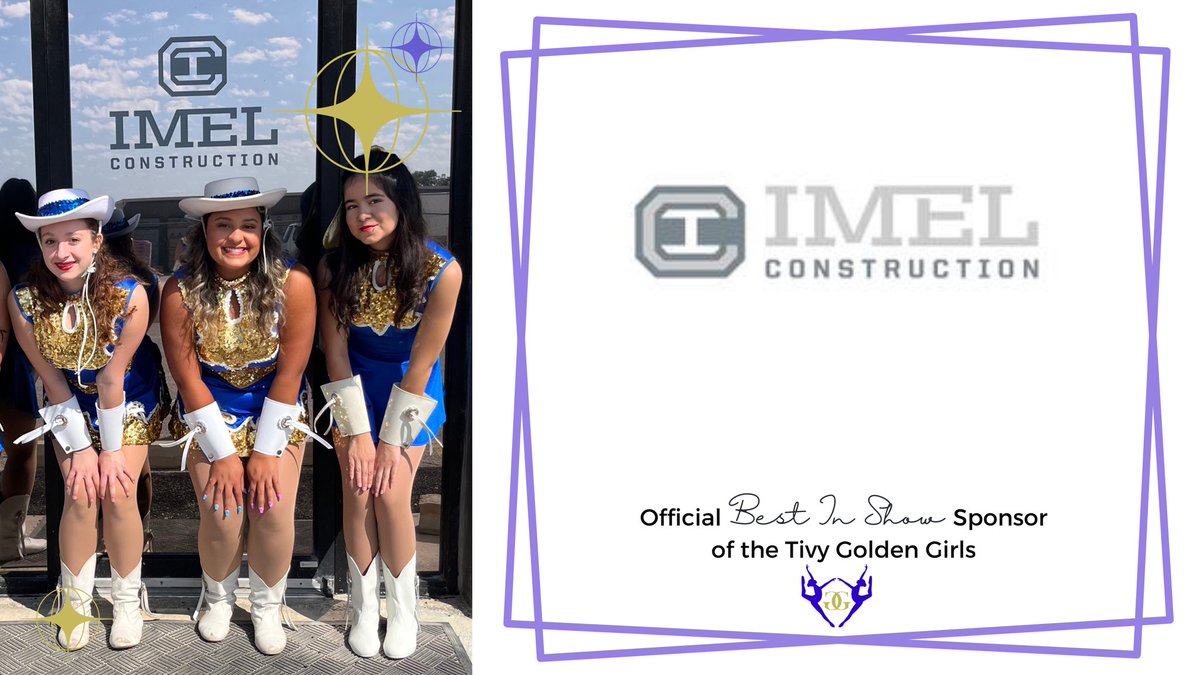 🌟Sponsor Spotlight🌟 Best in Show Bootbacker: Imel Construction. We appreciate your generous support! 💙💛