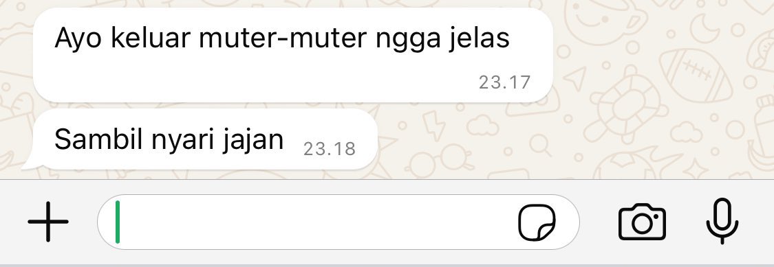 zakariamlk's tweet image. menolak semua ajakan, kecuali: