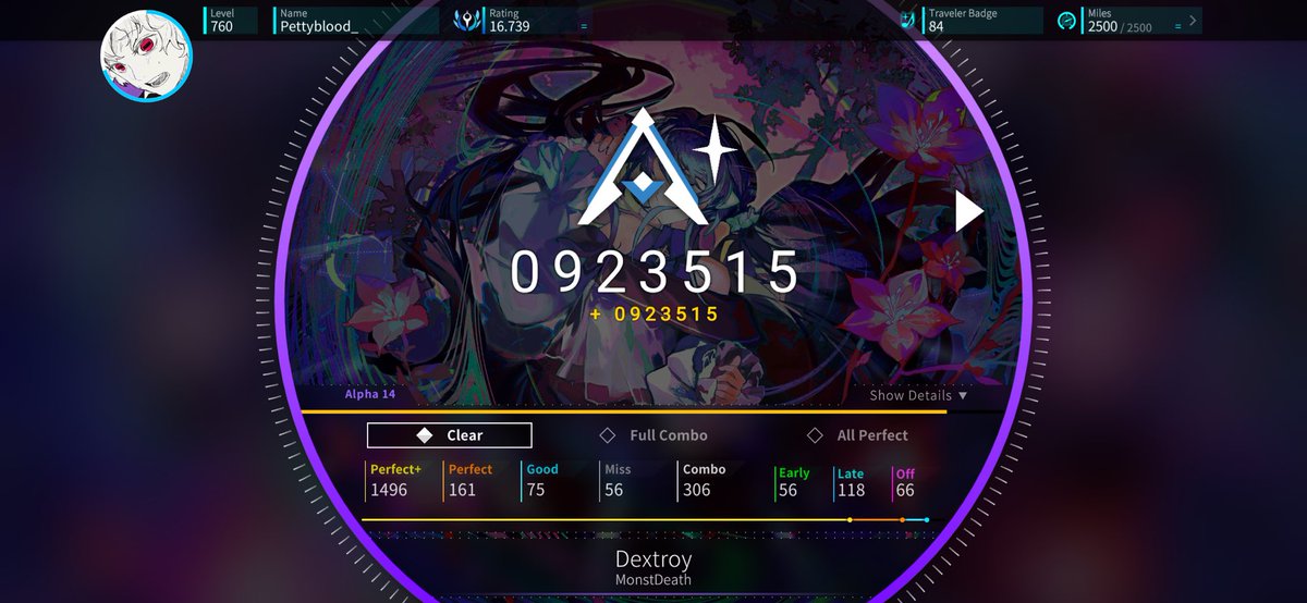 dextroy alpha 14 chart rotaeno