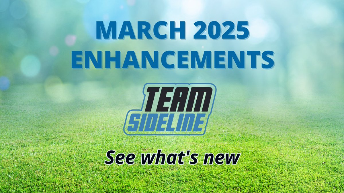 📣 New from TeamSideline:
 ✔️Workflow tools
 ✔️eSignature
 ✔️Mobile-friendly editor
 ✔️Babe Ruth roster export
 ✔️Custom game change notifications
Save time. Stay organized.
Request a demo: bit.ly/3CVBMn2
#YouthSports #LeagueManagement #TeamSideline #SportsSoftware