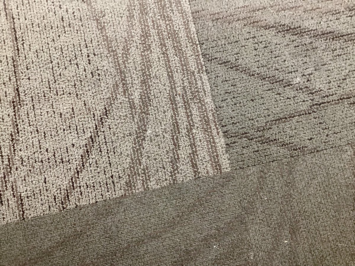 donhertzfeldt's tweet image. this is what the carpets look like in the san jose airport