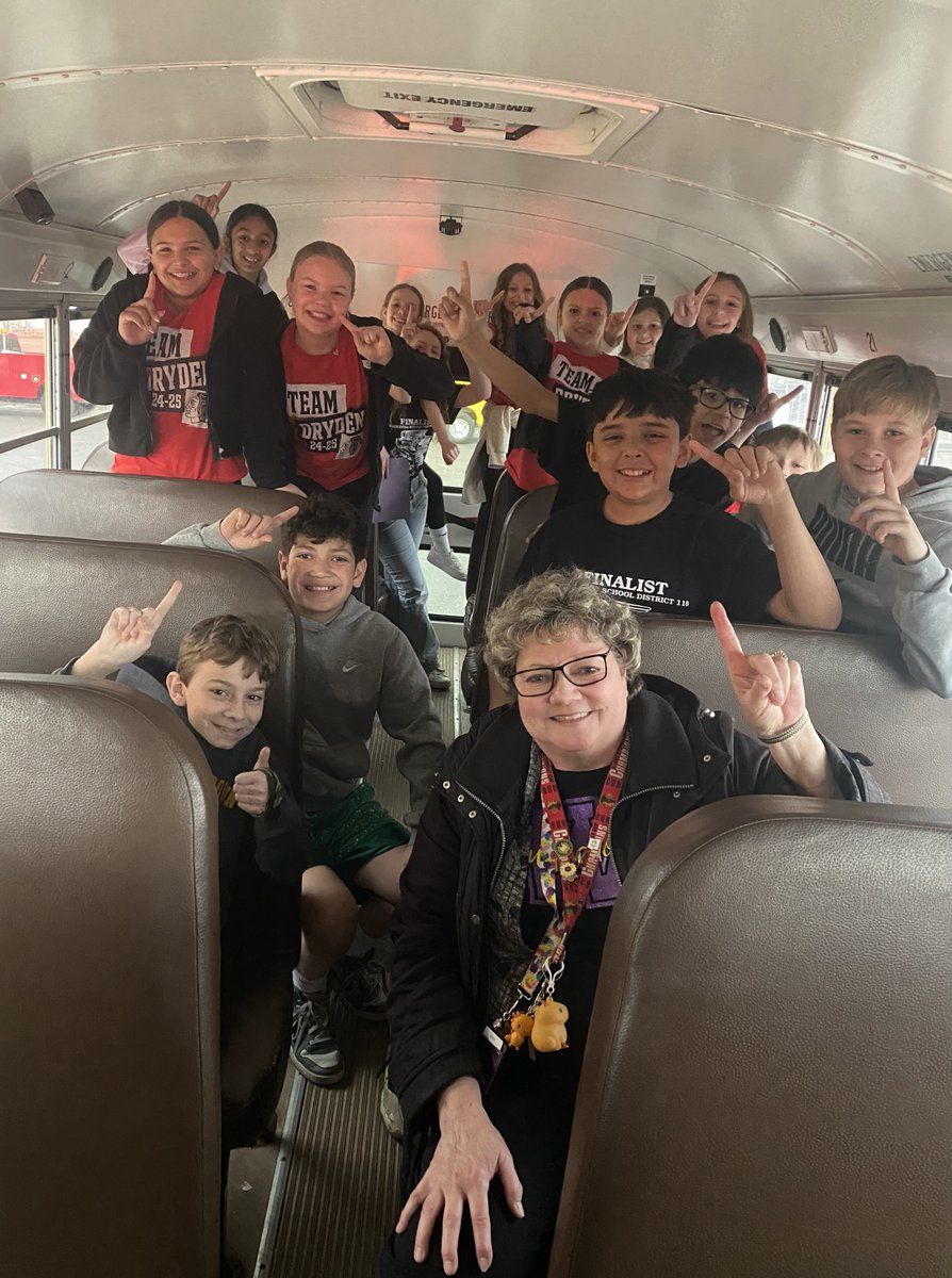 Miss Dryden (@onegoalin5th) on Twitter photo Team Dryden had the best time on our field trip to <a href="/WaucondaHS118/">Wauconda High School</a> to cheer on our peers for the Battle of the Books finals📚🚍 A 2nd place finish & huge shout out to <a href="/KarynNadler/">Karyn Nadler</a> for riding the bus with us! <a href="/RobertCS118/">Robert Crown School</a> #rcs118life #d118life #theymakemesmile Team Dryden had the best time on our field trip to <a href="/WaucondaHS118/">Wauconda High School</a> to cheer on our peers for the Battle of the Books finals📚🚍 A 2nd place finish & huge shout out to <a href="/KarynNadler/">Karyn Nadler</a> for riding the bus with us! <a href="/RobertCS118/">Robert Crown School</a> #rcs118life #d118life #theymakemesmile