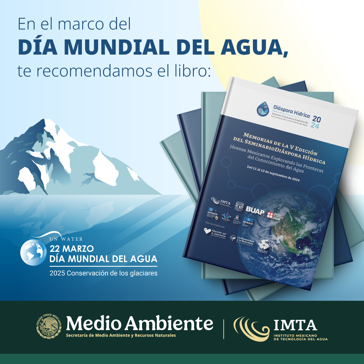 📖 Te recomendamos el libro: "Memorias de la V Edición del Seminario Diáspora Hídrica", un compendio de investigaciones y experiencias de jóvenes mexicanos explorando las fronteras del conocimiento del agua.

Encuéntralo aquí 🔗 bit.ly/MemoriasDiaspo…