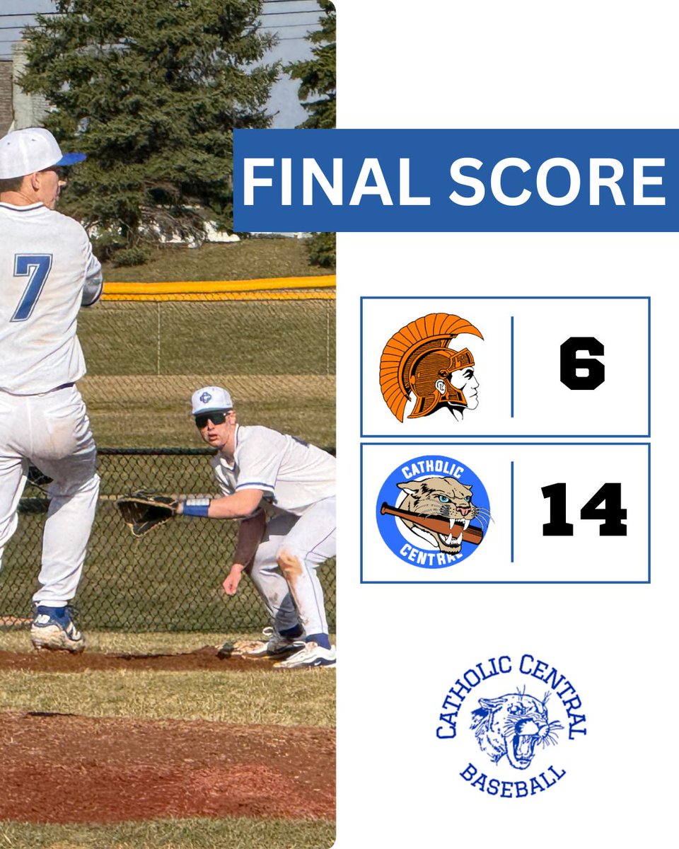 Grand Rapids Catholic Central Baseball (@grcc_cougarsbb) on Twitter photo Cougars Win!
• A. Kileen: 2 R, 2 H, 2 RBI <a href="/kileen_andrew/">Andrew Kileen</a>
• D. Armock: 3 R, 1 H, 1 RBI <a href="/dean_armock/">Dean Armock</a>
• J. Ziedens: 2 R, 2 H, 2 RBI
• T. Clarey: 3B, 3 RBI <a href="/timoc2028/">Timmy Clarey</a>
Pitching:
• M. Gaiser: 4 IP, 1 H, 0 R, 6 K <a href="/maxgaiser123/">Max Gaiser</a>
• O. Tietema: 3 IP, 6 K <a href="/OwenTietema/">Owen Tietema</a> Cougars Win!
• A. Kileen: 2 R, 2 H, 2 RBI <a href="/kileen_andrew/">Andrew Kileen</a>
• D. Armock: 3 R, 1 H, 1 RBI <a href="/dean_armock/">Dean Armock</a>
• J. Ziedens: 2 R, 2 H, 2 RBI
• T. Clarey: 3B, 3 RBI <a href="/timoc2028/">Timmy Clarey</a>
Pitching:
• M. Gaiser: 4 IP, 1 H, 0 R, 6 K <a href="/maxgaiser123/">Max Gaiser</a>
• O. Tietema: 3 IP, 6 K <a href="/OwenTietema/">Owen Tietema</a>