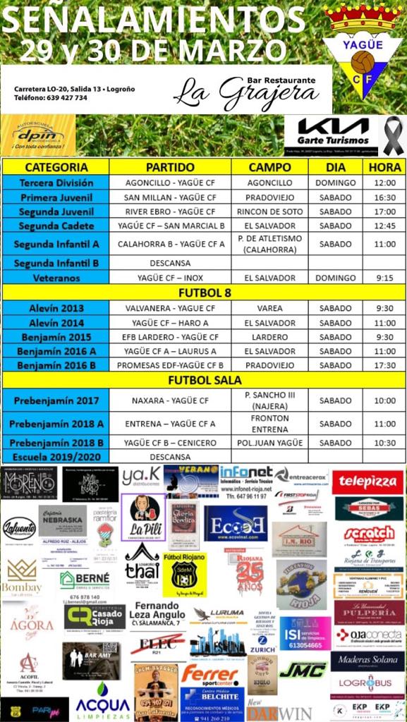 🚨HORARIOS🚨
💛💛VAMOS YAGÜE💛💛