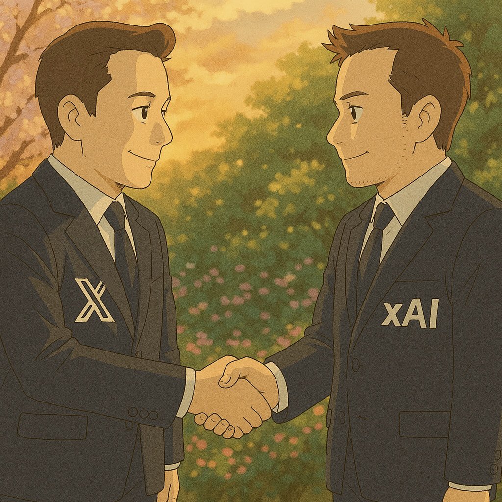 🚨BREAKING: Elon Musk has sold 𝕏 to Elon Musk for $33 billion