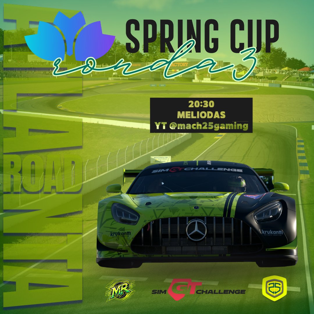 Maniac’s Revolution Club de e-Sports (@maniacs_esports) on Twitter photo 🟢𝑺𝑰𝑴 𝑮𝑻 𝑪𝑯𝑨𝑳𝑳𝑬𝑵𝑮𝑬🟢
Vuelve la #SpringCup de <a href="/SimGTChallenge/">SimGTChallenge</a> con <a href="/96anMeliodas/">MR_Meliodas</a> al mando de este potente <a href="/MercedesAMG/">Mercedes-AMG</a>. Preparen las luces de visión nocturna para poder ver la retransmisión por el canal de YT de <a href="/Mach25Gaming/">Mach25 Gaming</a>.
¡Suerte Toni! 🍀 🟢𝑺𝑰𝑴 𝑮𝑻 𝑪𝑯𝑨𝑳𝑳𝑬𝑵𝑮𝑬🟢
Vuelve la #SpringCup de <a href="/SimGTChallenge/">SimGTChallenge</a> con <a href="/96anMeliodas/">MR_Meliodas</a> al mando de este potente <a href="/MercedesAMG/">Mercedes-AMG</a>. Preparen las luces de visión nocturna para poder ver la retransmisión por el canal de YT de <a href="/Mach25Gaming/">Mach25 Gaming</a>.
¡Suerte Toni! 🍀