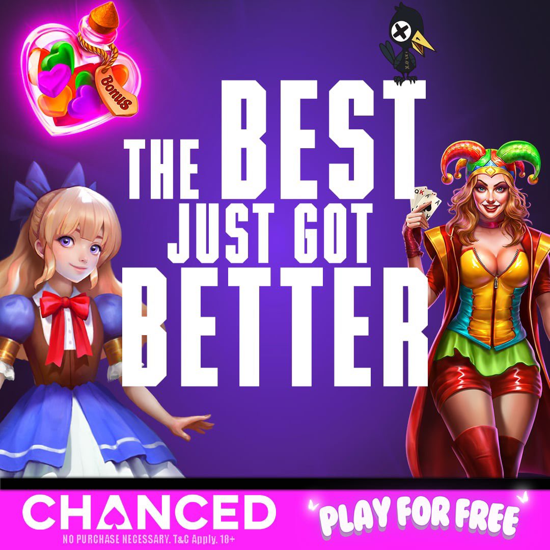🚨 HUGE NEWS ALERT 🚨 

💠 1x Rollover – Dropped rollovers from 3x to 1x. Get your bonuses with NO strings attached on purchased bundle offers!

💠 Highest RTP in the Industry on 1200+ Games – Play with the best odds anywhere. Guaranteed with Chanced.