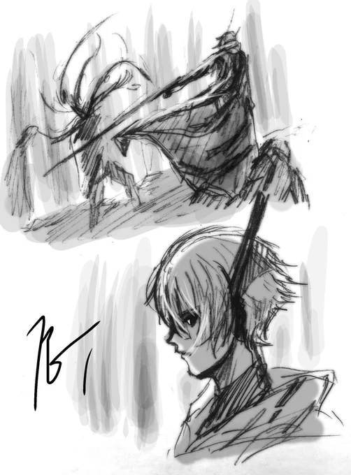 落  #イラスト 
