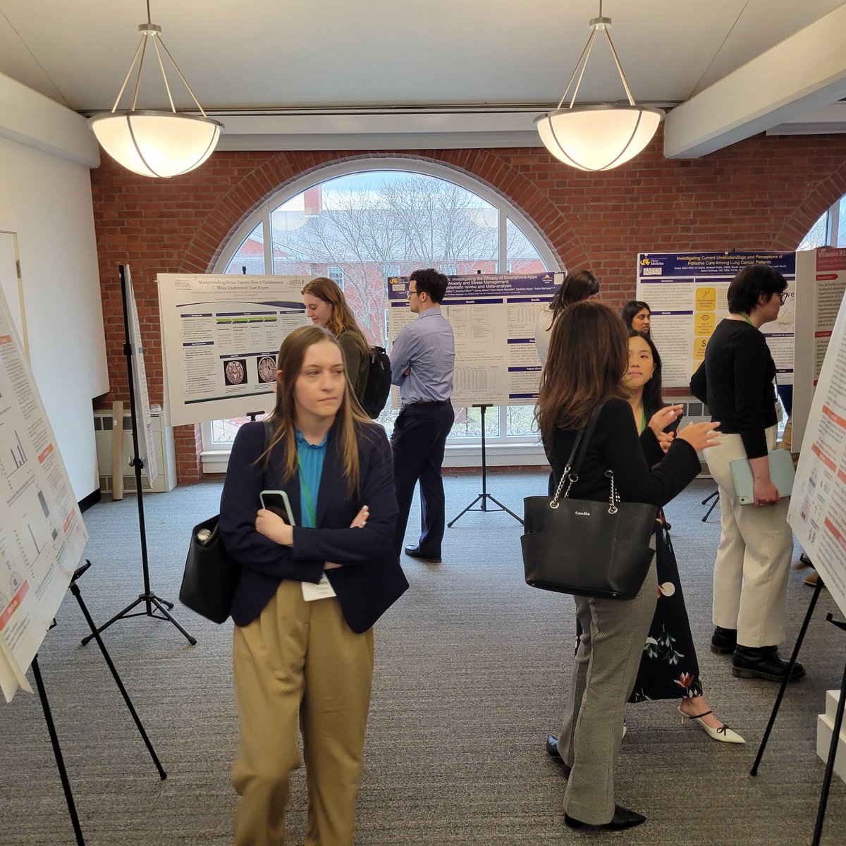 AMWADoctors's tweet photo. An inspiring afternoon at #AMWA110! ๐ The Medical Student Poster Session featured groundbreaking research from future leaders in medicine. ๐ฅ๐ Students shared their work, sparking meaningful discussions on the future of healthcare! https://t.co/6ENCrksdnR