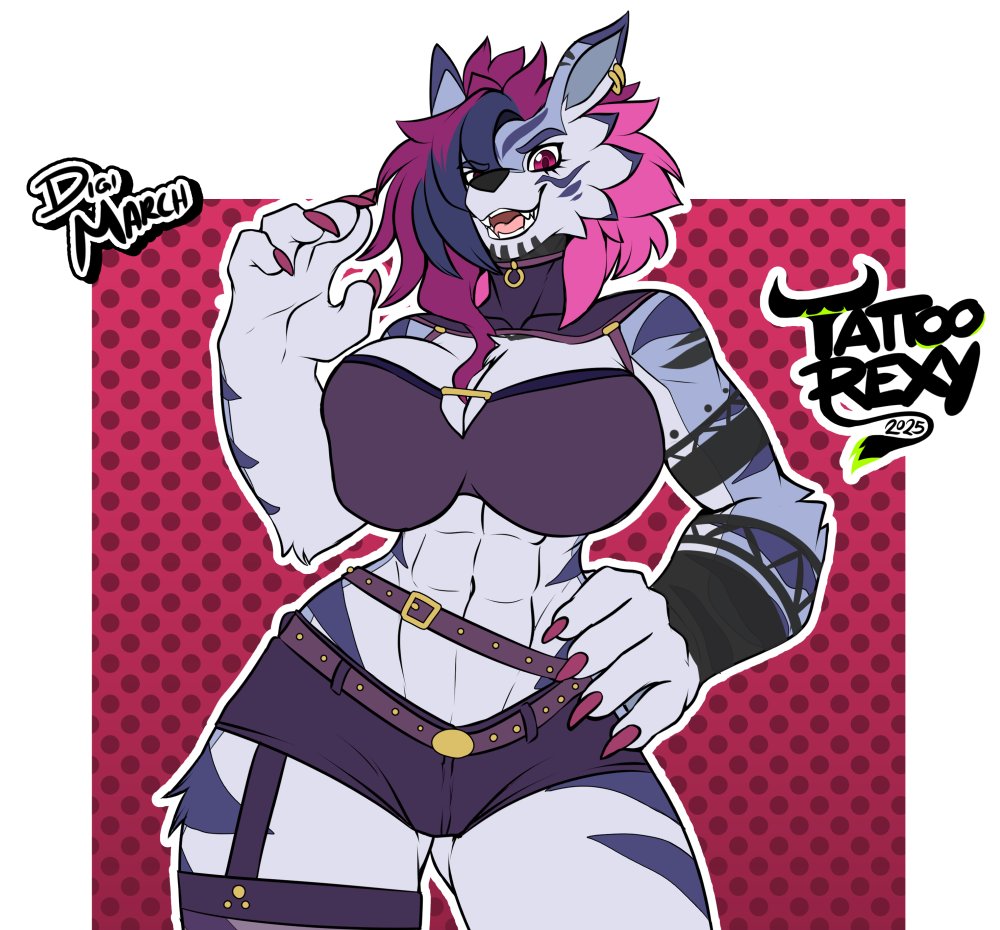 Day twenty eight of Digimarch!

Tattoo artist Weregarurumon