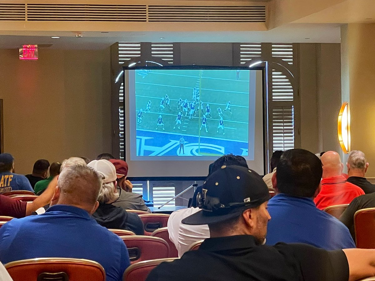 Great day of talking football <a href="/GlazierClinics/">Glazier Clinics</a> in San Antonio