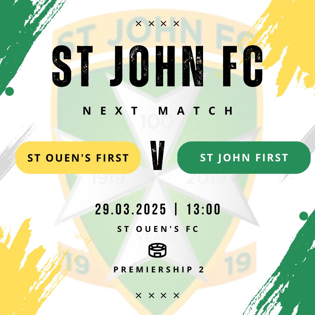 The league finale is upon us as we head to St Ouen in a match to decide the league champions!

One not to be missed, we would appreciate all of your support in what is a huge game for the Club 💛💚

#MTJ