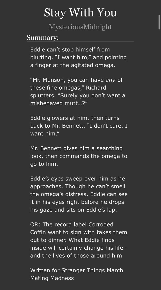 midnightxmagic's tweet image. Y’all… This idea - that I originally posted on here nearly TWO years ago - is FINALLY a Real Fic 🥹 Chapter one is out now, the rest tomorrow and Sunday! #STMMM25

archiveofourown.org/works/64234588…