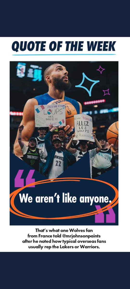 Paraît qu'on était même visibles dans l' e-mail des Timberwolves 😭😭

Ça va vraiment être dur de faire mieux que ce voyage dans l'avenir 😅