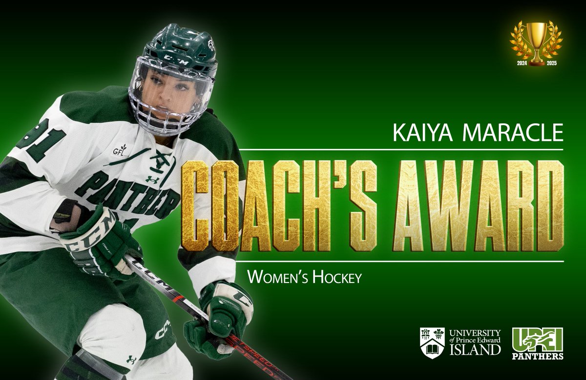 🏒 WOMEN'S HOCKEY 🏒

MVP🏆 – CHLOE MCCABE
Rookie of the Year🏆 – RENÉE CHAPMAN
Coach's Award🏆 – KAIYA MARACLE

Congrats!👏

#GoPanthersGo | #AwardsGala | #Hockey