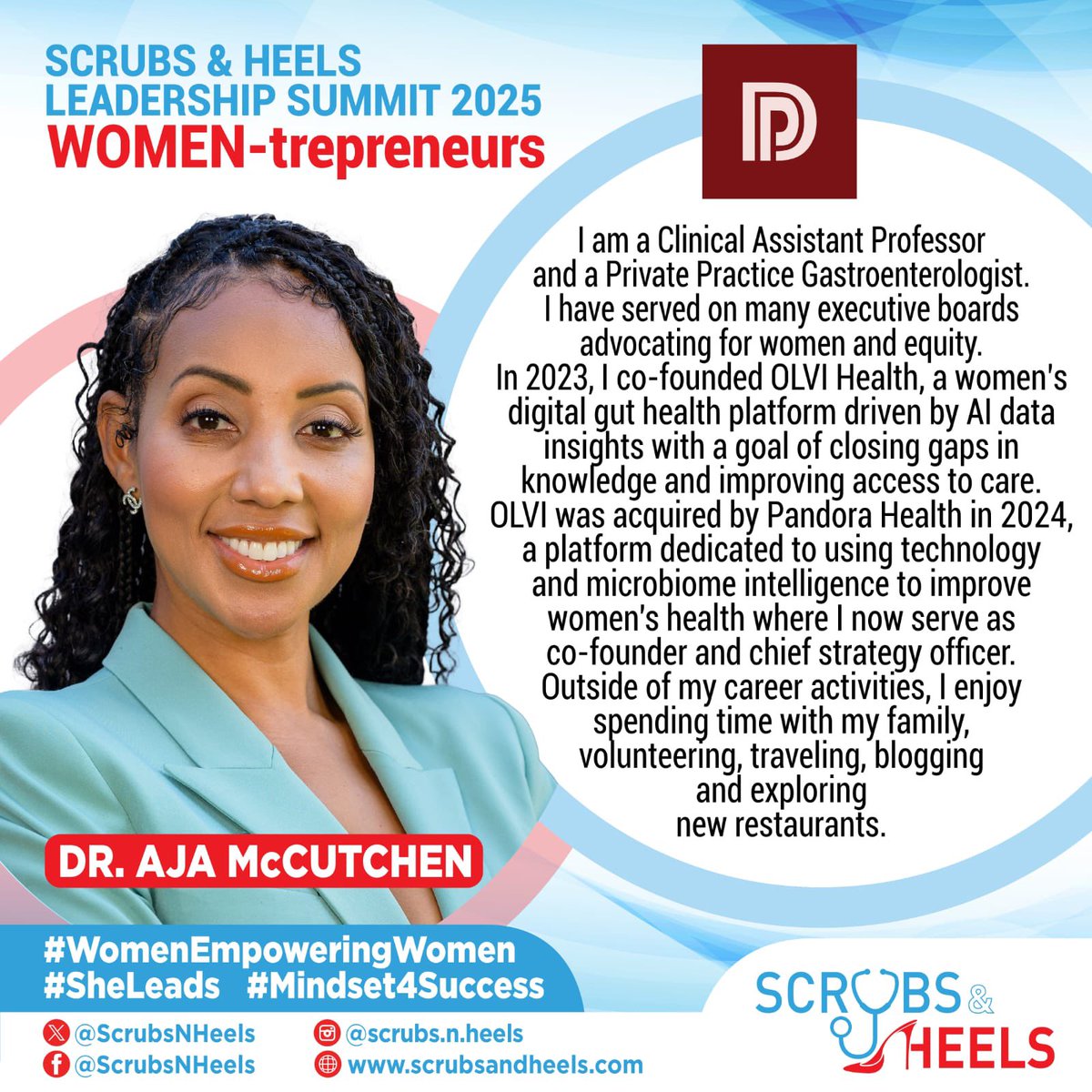 Scrubs & Heels (@scrubsnheels) on Twitter photo Dr. Aja McCutchen is a clinical assistant professor and private practice gastroenterologist who co-founded Olvi Health, a women’s digital gut health platform with a goal of closing gaps in knowledge and improving access to care. Thank you for your important work <a href="/MccutchenDr/">Dr. Aja Mccutchen</a> ✨👏 Dr. Aja McCutchen is a clinical assistant professor and private practice gastroenterologist who co-founded Olvi Health, a women’s digital gut health platform with a goal of closing gaps in knowledge and improving access to care. Thank you for your important work <a href="/MccutchenDr/">Dr. Aja Mccutchen</a> ✨👏