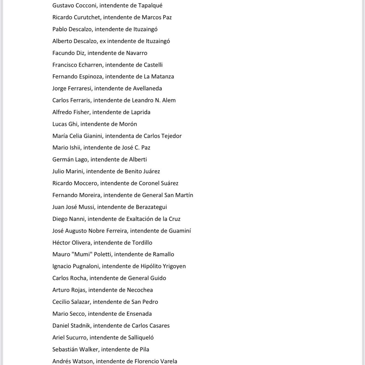 DESDOBLAR PARA ELEGIR

Los Intendentes de la Provincia de Buenos Aires le pedimos al Gobernador <a href="/Kicillofok/">Axel Kicillof</a> el desdoblamiento de las elecciones para permitir un debate real sobre los desafíos de las y los bonaerenses.