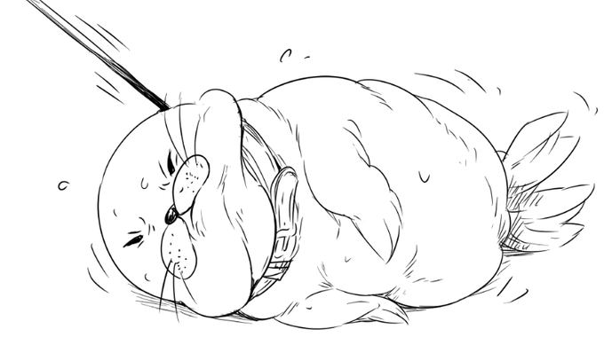 雨の日は意地でも家から出たくないの図 