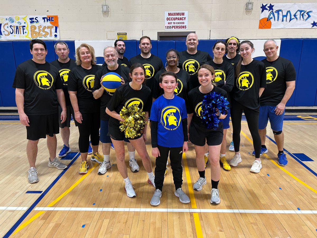 What a night! 

Our annual Athletes to Athletes game was a huge success! Such an amazing turnout of students, teachers, staff and the community! 
A huge shoutout to our high school teachers who took home their first ever victory!