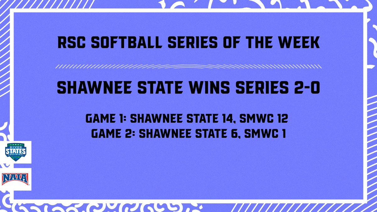 River States Conference (@riverstatesconf) on Twitter photo SOFTBALL SERIES OF THE WEEK:
<a href="/SSUBears/">SSU Bears Athletics</a> keep rolling, moving their winning streak to seven games with two wins over SMWC!
The Bears move to 9-5 in conference play, tied for second place! SOFTBALL SERIES OF THE WEEK:
<a href="/SSUBears/">SSU Bears Athletics</a> keep rolling, moving their winning streak to seven games with two wins over SMWC!
The Bears move to 9-5 in conference play, tied for second place!