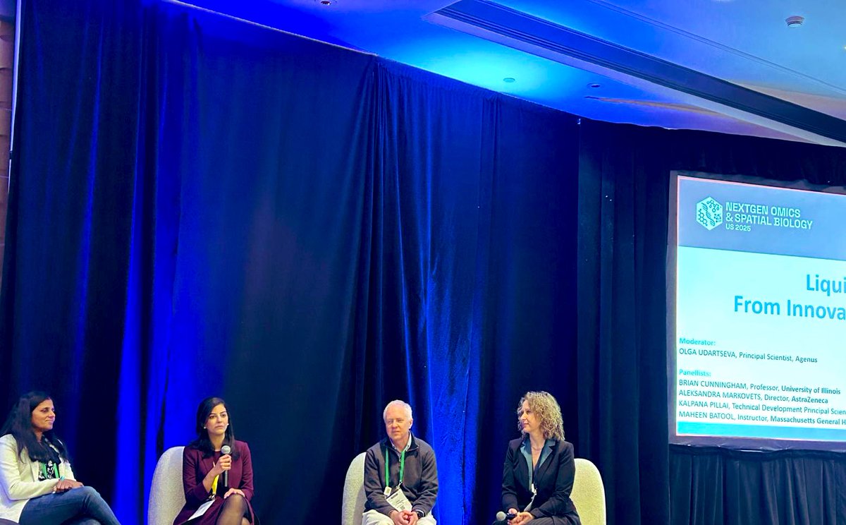 S Maheen Batool (@smaheenbatool1) on Twitter photo Thank you <a href="/OGPREMED/">Precision Medicine by Oxford Global</a> for the kind invitation to join the featured panel discussion on Liquid Biopsies: From Innovation to the Patient at #NextGenOmics2025. It was truly an honor to share the stage with Olga Udartseva (Agenus), Brian T. Cunningham (Univ. of Illinois), Aleksandra Thank you <a href="/OGPREMED/">Precision Medicine by Oxford Global</a> for the kind invitation to join the featured panel discussion on Liquid Biopsies: From Innovation to the Patient at #NextGenOmics2025. It was truly an honor to share the stage with Olga Udartseva (Agenus), Brian T. Cunningham (Univ. of Illinois), Aleksandra