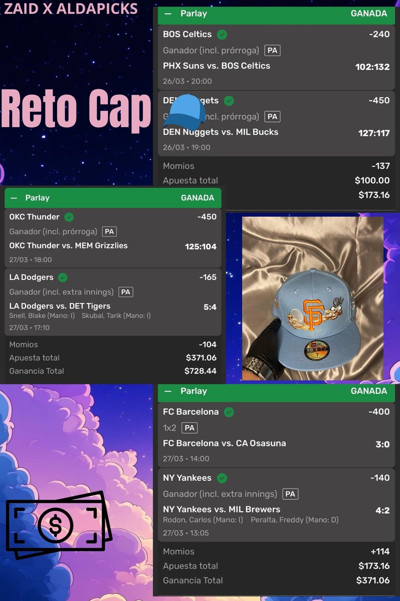 AZpicksVIP's tweet image. Ganando Reto escalera 🫵🏻😍
#Freepicks #apuestasdeportivas #retoescalera