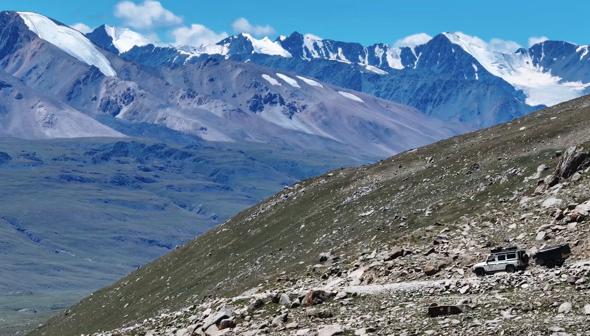 Crossing Tosor Pass (3893M or 12,772FT) in Kyrgyzstan 🇰🇬 #adventure #overlanding #overland #travel #grenadier #offroad #kyrgyzstan #silkroad #centralasia #overlandlife  #ineosgrenadier #projectwildearth