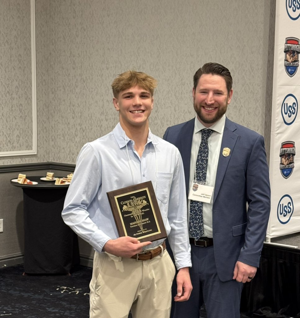 Closson-Garrison 2025 Outstanding Senior in the WPIAL Award - Maddox Shaw✨