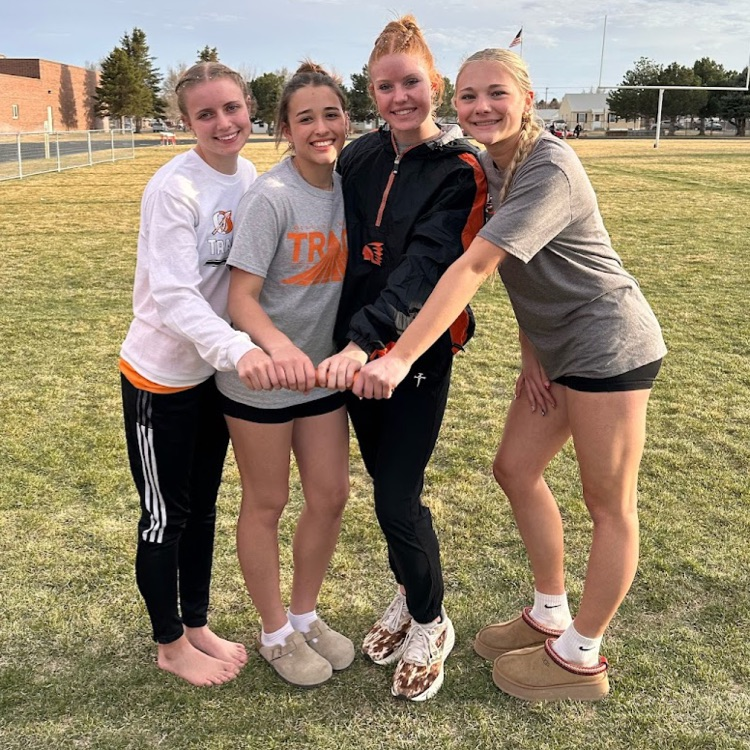 OHS Girls 4X400 relay team breaks the school record by .5 seconds today at the Sidney Track Invitational! Great job Story, Shaydyn, Haidyn, and Aniston! We are so proud of you! 
#CultureOfConfidence