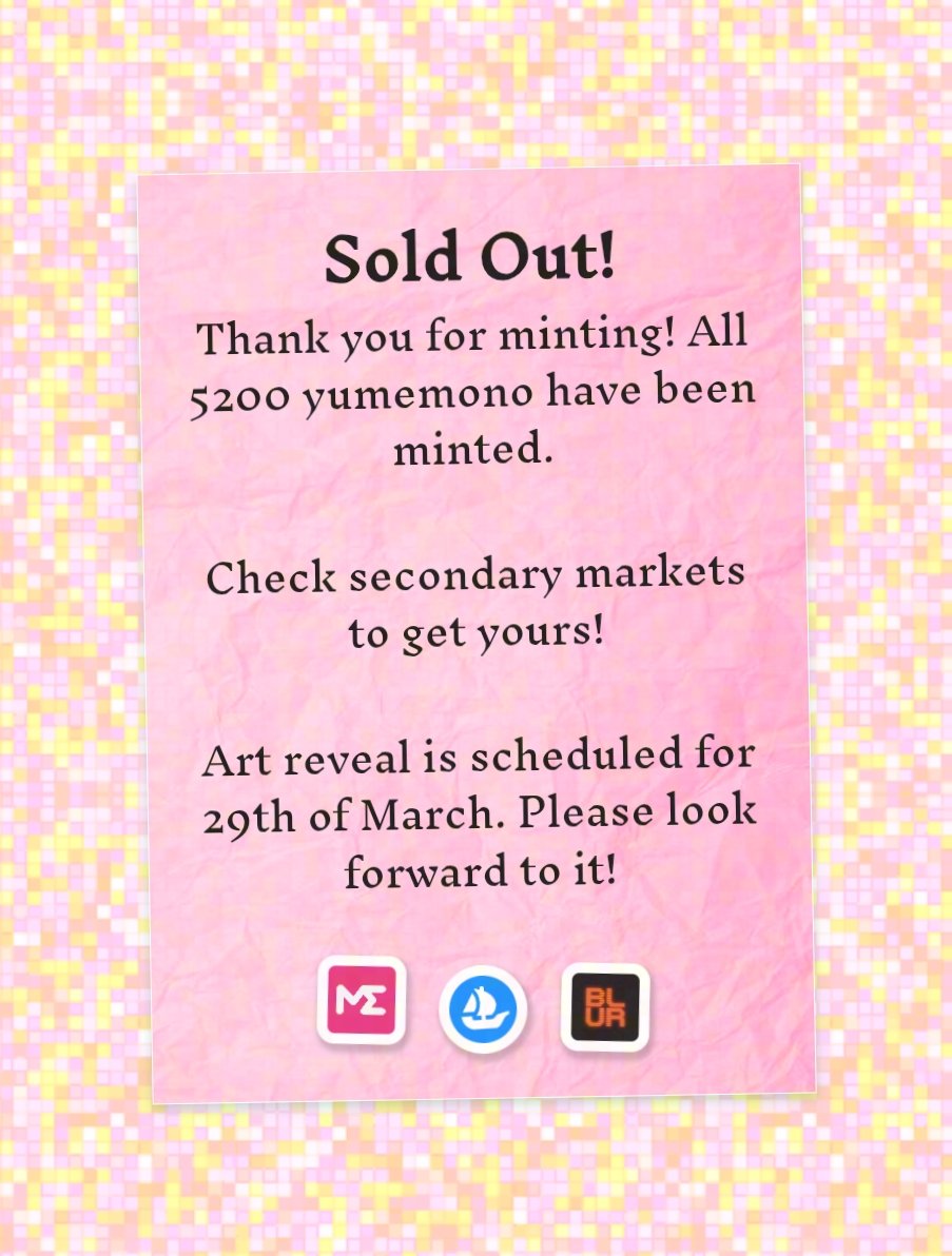 tomorrow ☝️🤓 

yumemono.com/mint