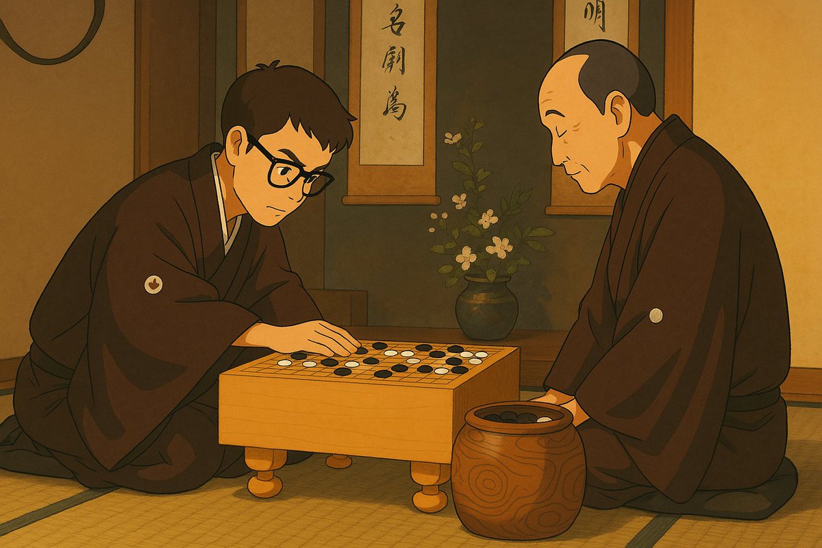 Go Seigen, one of the most influential Go players of the century, playing against his teacher Segoe Kensaku 
#GoGame #围棋 #囲碁