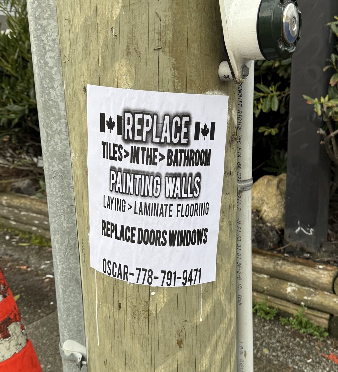 Why does this handyman’s poster look like a call out for people to join a convoy?