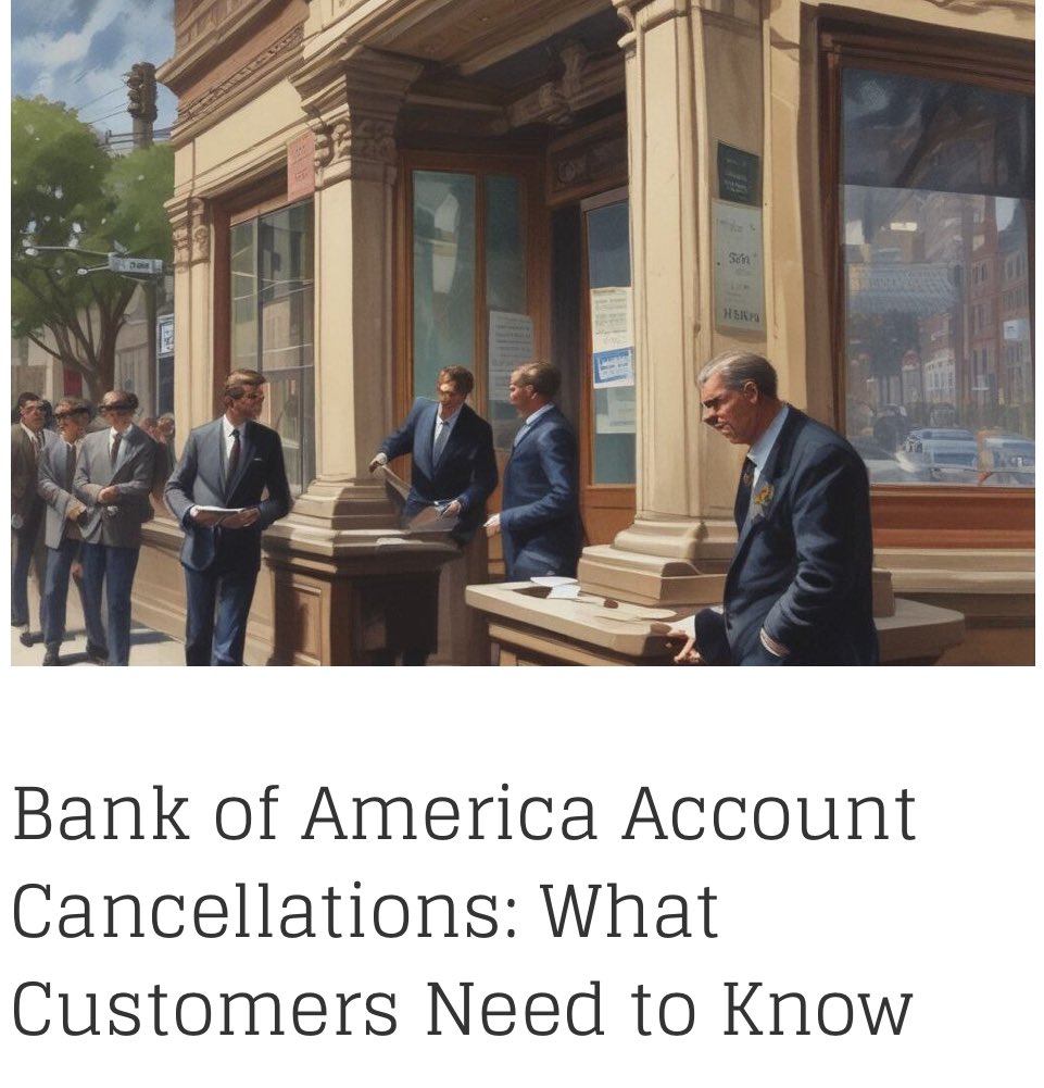 GHCFunding's tweet image. Bank of America account cancellations on the rise—what’s behind it and what customers need to know. Check out the details: ghcfunding.com/business-news/… #BankOfAmerica #FinanceNews #CustomerAlert #MoneyMatters