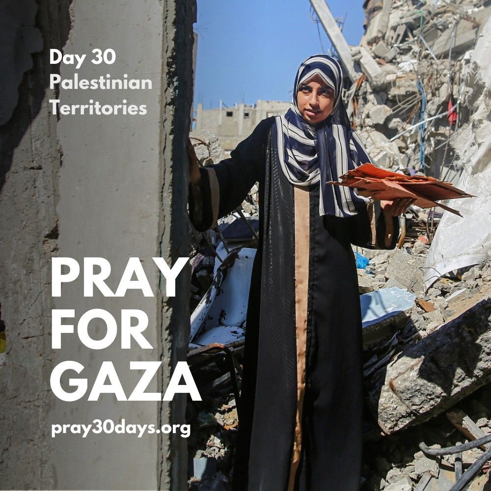 Day 30 - Pray for Palestinian mom's like Yasmin to hear the Good News of Jesus and to be comforted in times of grief. Read Yasmin's story at pray30days.org/29mar25