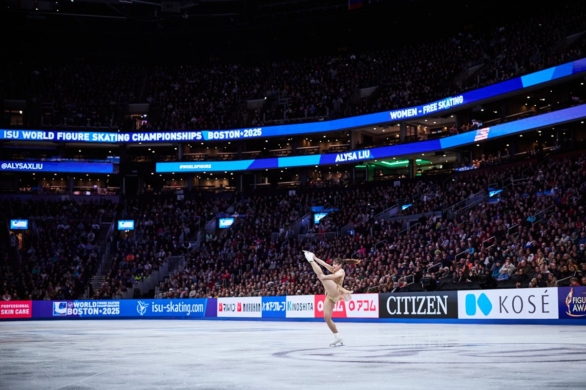 A comeback for the ages. 👑🇺🇸

Alysa Liu comes out of retirement and delivers the USA’s first Women’s World Title in 19 years — and what a night it was at a sold-out TD Garden! 🙌

From the cheers of 19,600 fans to millions watching around the world, this was figure skating at