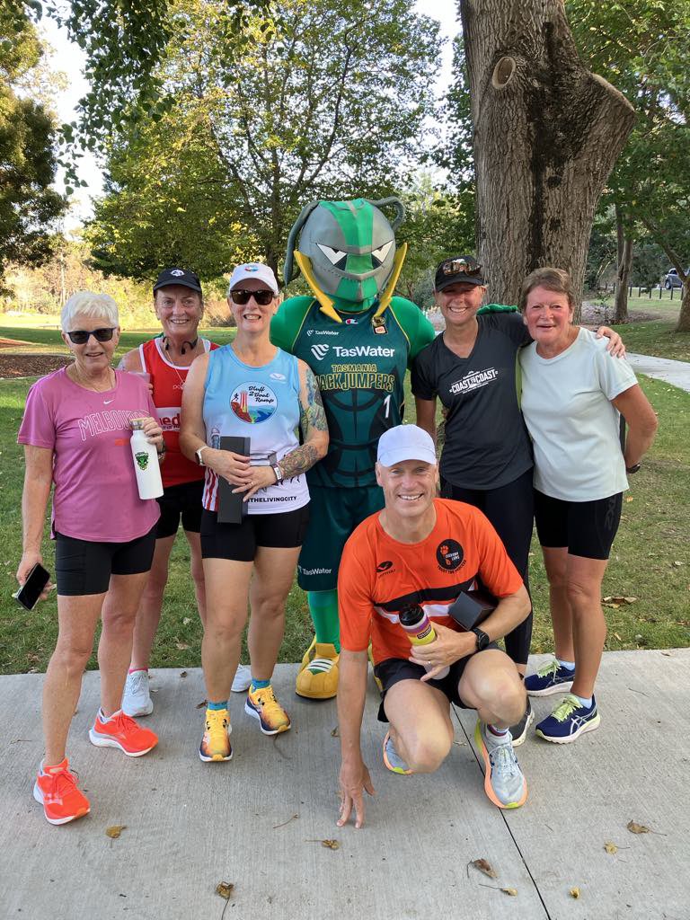 JudithClarke54's tweet photo. Big morning at Bells Parade @parkrunau we were visited by Jack from #TasmaniaJackJumpers basketball & friends #Taswater & #CoffeeforYou
Plus we celebrated Amanda Maree Moodie 50 parkruns
Thanks everyone for a great morning https://t.co/hxGkTVMY3l