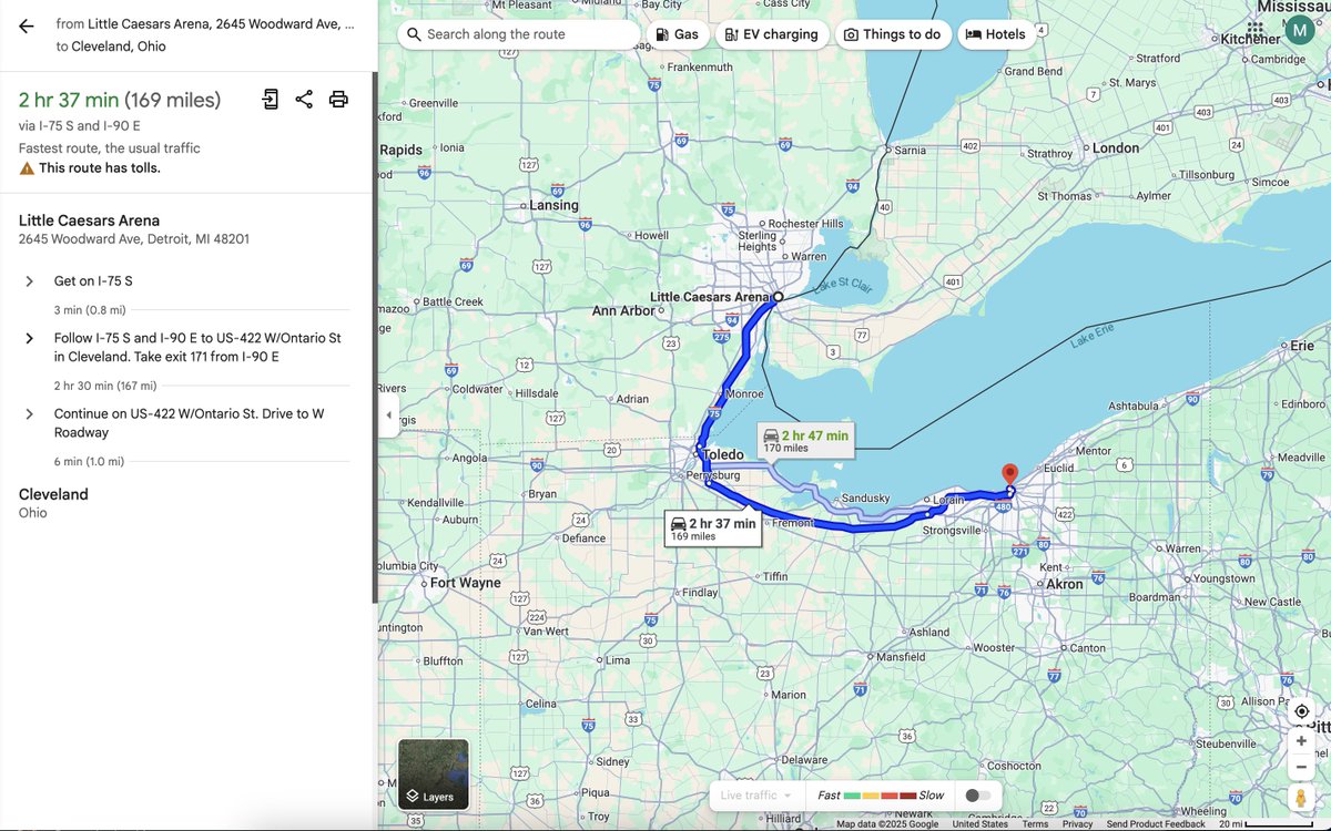 To all the Cavs fans at <a href="/LCArena_Detroit/">Little Caesars Arena</a> tonight... 
Enjoy your ride home