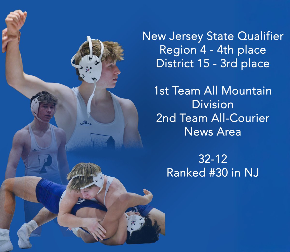 Junior year wrestling for Pingry Highschool
165/175 lbs