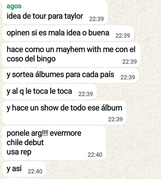 día ciento y algo sin el eras tour