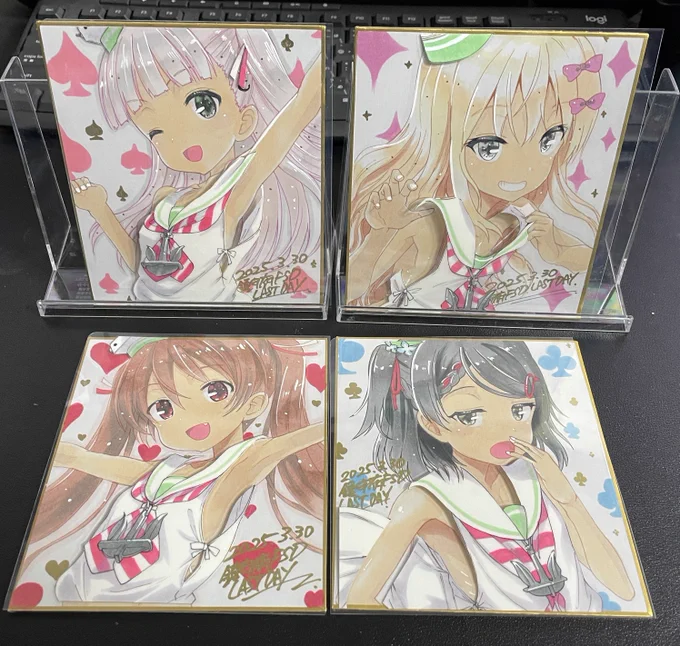 マエストラーレ級差分色紙、完成しましたので明日会場に持って行きます! 