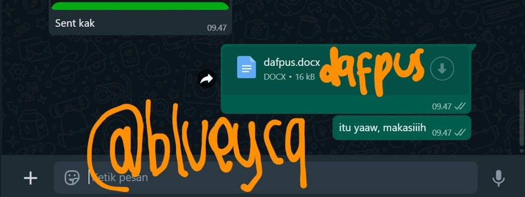 kava . wa fsr, joki rapihin word & ppt sempro tweet media
