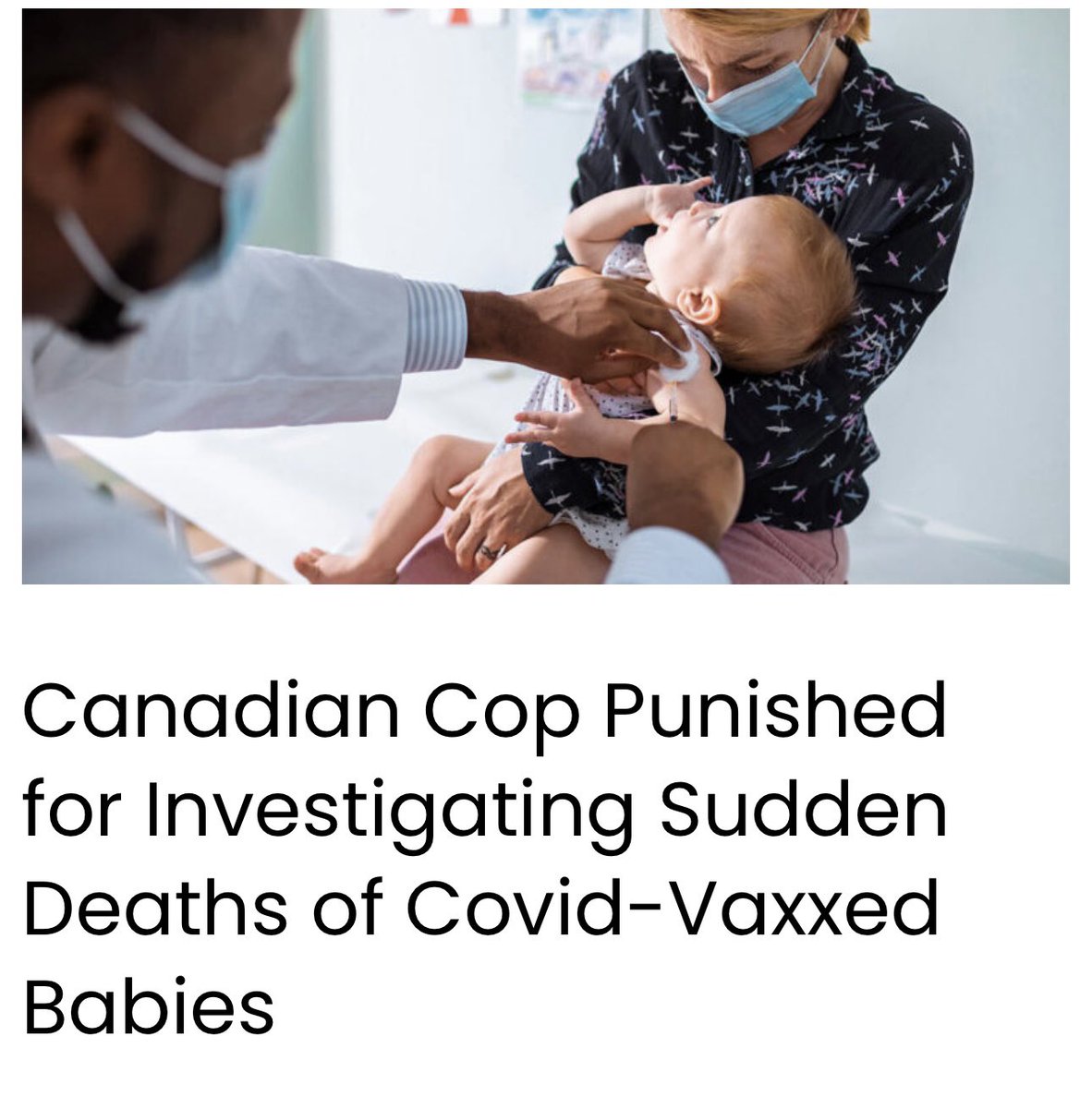 toobaffled's tweet image. A Canadian police detective has been found guilty of “discreditable conduct” for investigating a surge of sudden deaths among babies who died after receiving Covid mRNA “vaccines.”

Ottawa Police Service (OPS) Detective Helen Grus was charged after she started to investigate a…