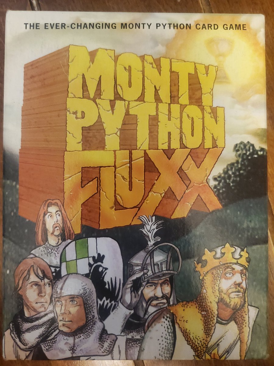 radiantlyrooted's tweet image. Has anyone played Monty Python Fluxx? We love it 🤣 @WasabiBubby

#FFBMovieNight #FFB #MontyPython #TheHolyGrail #MontyPythonAndTheHolyGrail #Fluxx #Games