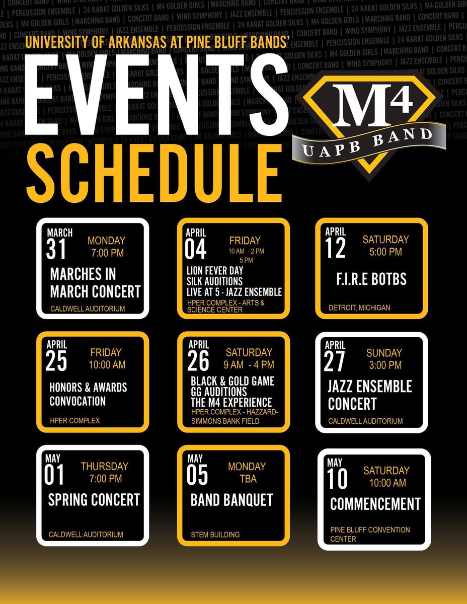 Save the dates! #UAPB