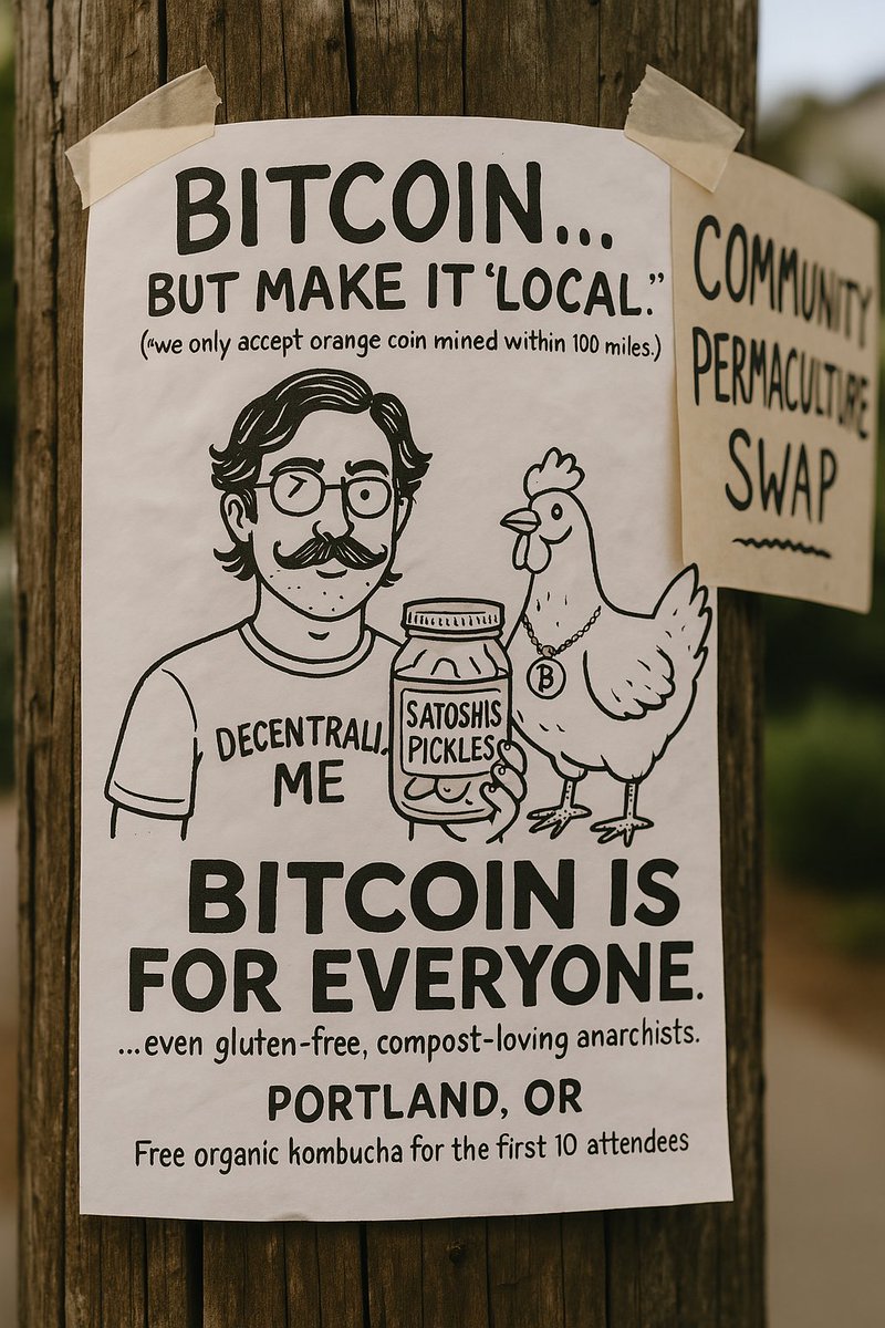 BITCOINisforALL's tweet image. Putting these around town 😉