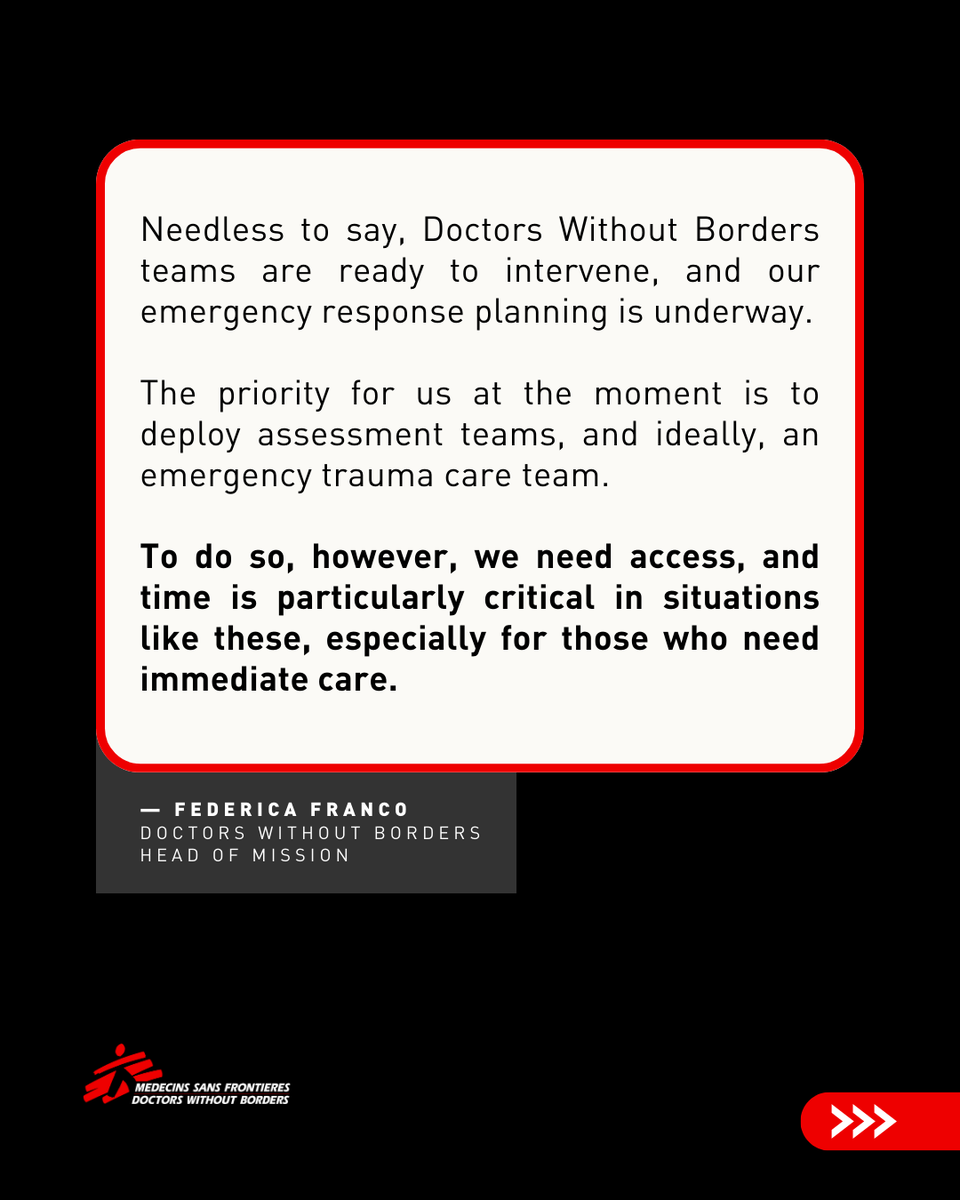A 7.7M earthquake hit central Myanmar (28/03), with tremors felt in Thailand. 
Our teams stand ready to respond, once authorities facilitate swift &amp; unhindered access for teams to do assessments &amp; provide medical care. | ow.ly/aQjk50VqTJQ