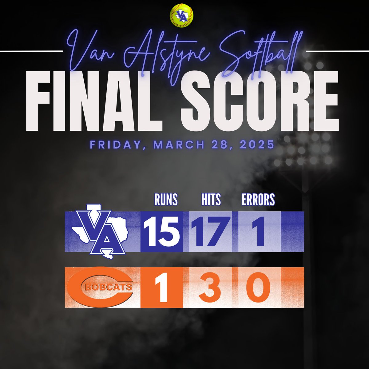 Van Alstyne Softball tweet media