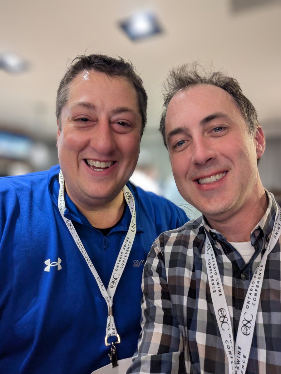 Kyle Maw (@kylemaw) on Twitter photo Glad to catch up with one of the most knowledgeable connoisseurs of pork I know <a href="/ianthefeedguy/">Ian Elliott</a> at the <a href="/ontswineconf/">Ontario Swine Conference (OSC)</a> earlier this week. High school friends, university housemates and industry connections #ontag Glad to catch up with one of the most knowledgeable connoisseurs of pork I know <a href="/ianthefeedguy/">Ian Elliott</a> at the <a href="/ontswineconf/">Ontario Swine Conference (OSC)</a> earlier this week. High school friends, university housemates and industry connections #ontag